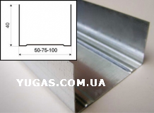 Профиль для гипсокартона UW 100 40 - 0.45mm (З м)