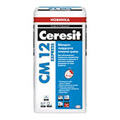 Ceresit CM 12 Express Быстротвердеющая клеящая смесь (25 кг) Ceresit CM 12 Express Быстротвердеющая клеящая смесь (25 кг)