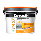 Ceresit IN 57 STRUCTURE - Интерьерная структурная краска (10л) Ceresit IN 57 STRUCTURE - Интерьерная структурная краска (10л)