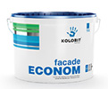 Краска КОЛОРИТ Фасад Эконом (10л) - KOLORIT FACADE ECONOM