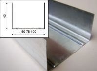 Профиль для гипсокартона UW 50 40 - 0.45mm (З м) Профиль для гипсокартона UW 50 40 - 0.45mm (З м)