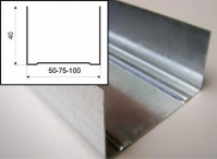 Профиль для гипсокартона UW 75 - 0.45mm (4м)