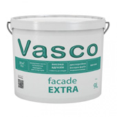 Vasco facade EXTRA - водно-дисперсійна фасадна фарба (9л) Vasco facade EXTRA - водно-дисперсійна фасадна фарба (9л)