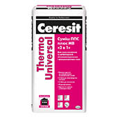 Ceresit Thermo Universal Клей ППС и МВ (2 в 1) (25кг) Ceresit Thermo Universal Клей ППС и МВ (2 в 1) (25кг)